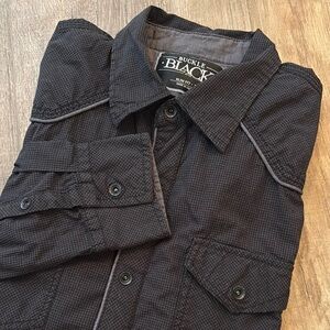 Buckle Black Men’s Size L Slim Fit‎ Casual Button Down Shirt
